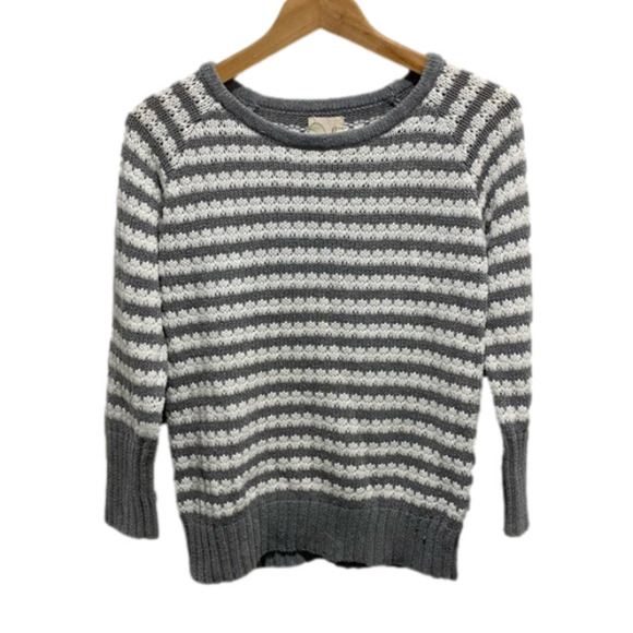 PEEK Striped Sweater Gray White Size XXL 12 🌟 - Picture 1 of 6